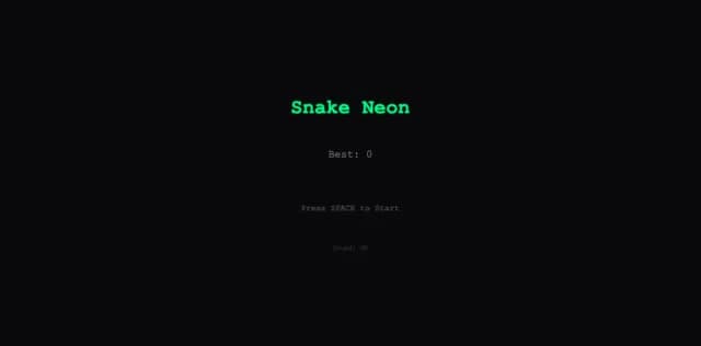 Classic Snake Neon